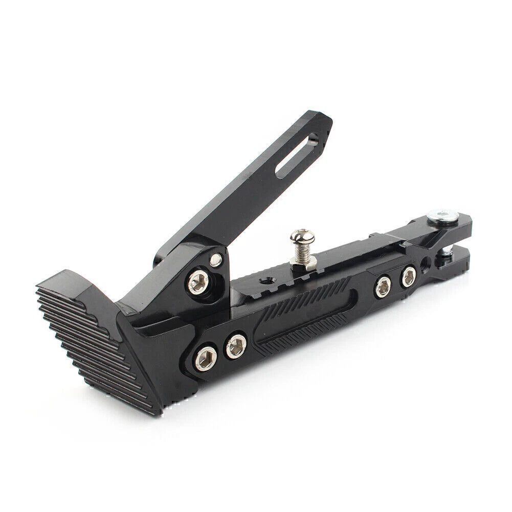 Stainless Steel Adjustable Kickstand for Motorcycles - Non-Slip Side Support
