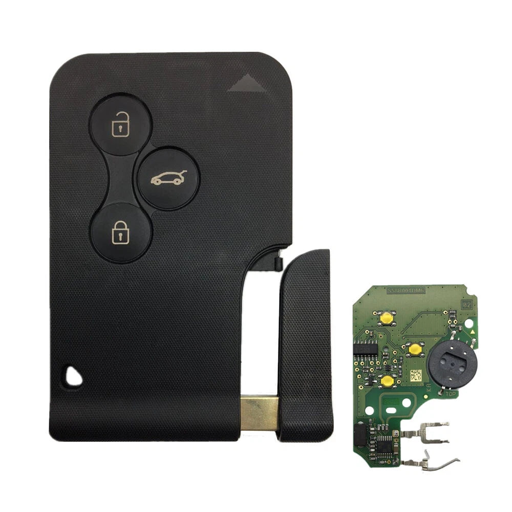 3 buttons Smart Key FOB 434Mhz ID46 Chip fit for Renault Megane Scenic Grand