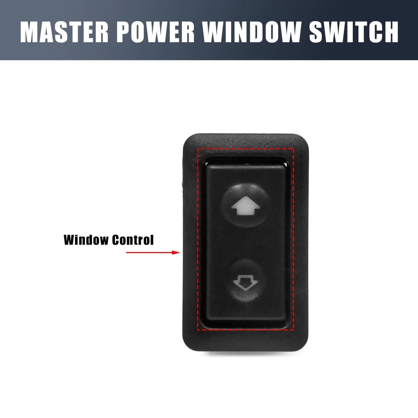 6-Pin Black Power Window Button Switch for BMW