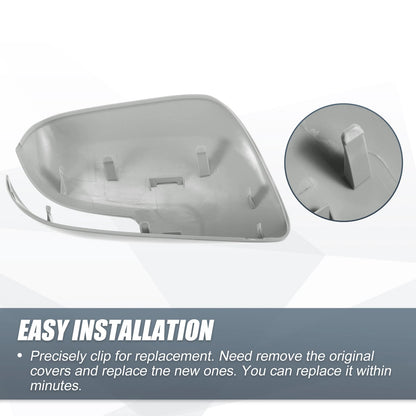 Gray Left Side Car Mirror Cover Caps for Toyota Camry (2006-2011)