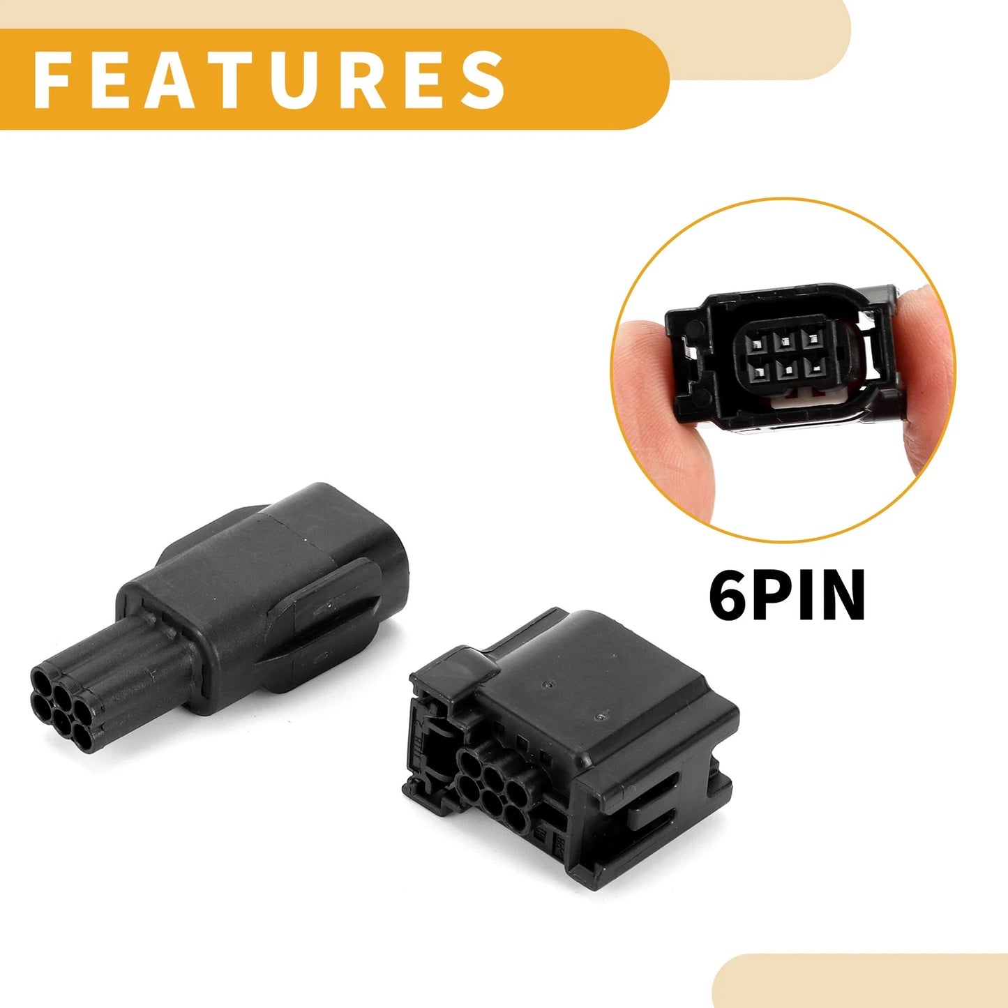 6 Pin Reversing Sensor Connector Plug for Toyota (All Years)