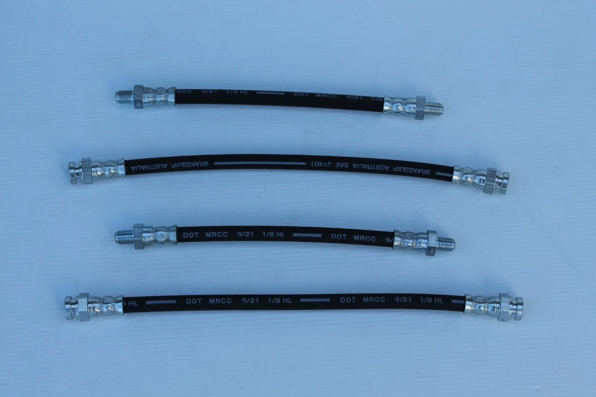 Front Brake Hose Set (4) for Mazda RX4, Mazda 929 (1979-1985)