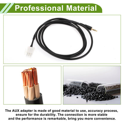 Stereo Radio Bluetooth AUX Adapter Cable for Honda Goldwing GL1800 (2001-2010)