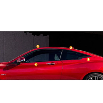 Black Window Strip Moulding for Infiniti Q60 (2017-2022)
