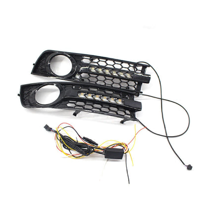 DRL Turn Signal Fog Light Covers for Audi A4 B6 Sedan (2001-2005)