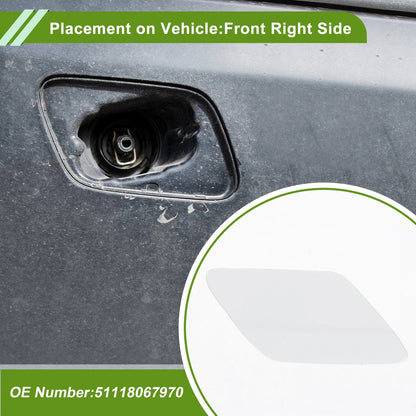 Washer Nozzle Cover for BMW 320i (2013-2018) - Front Right, White
