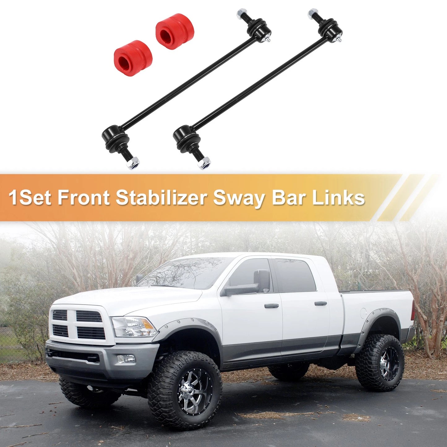Set Front Stabiliser Sway Bar Link with Bushing for Dodge Caravan