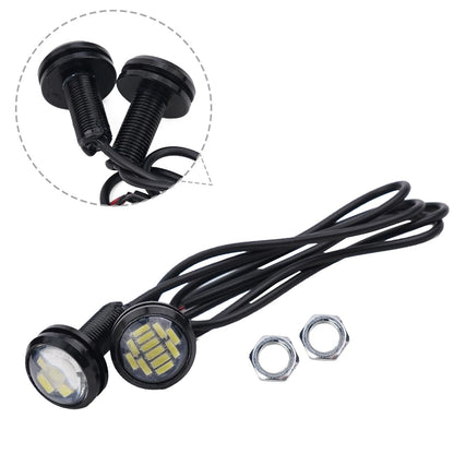 2pcs / Car LED White Reverse Backup Lamps Auto Daytime Running Light 12V