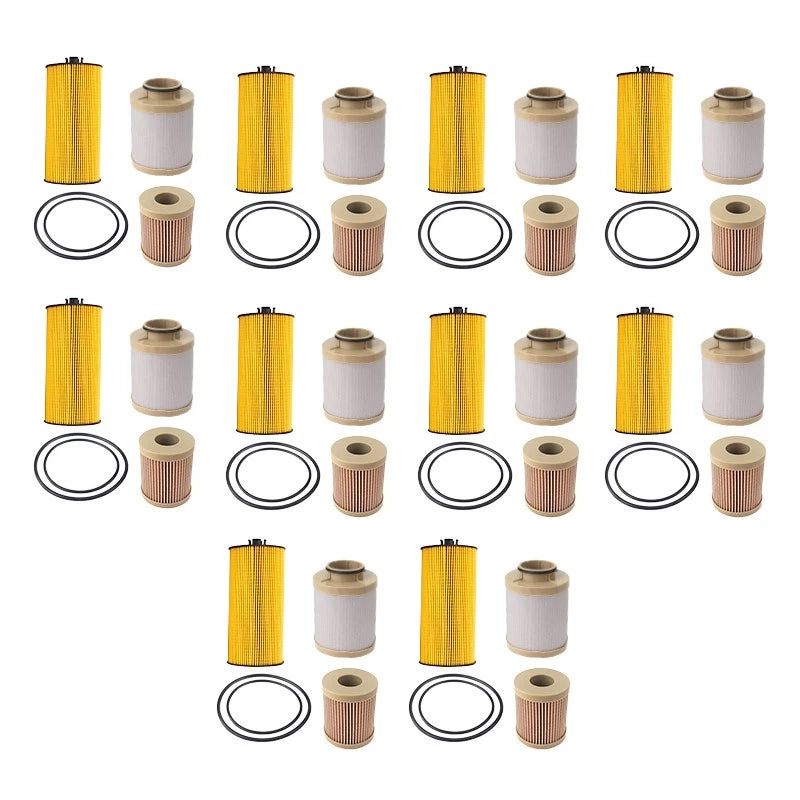 10x Oil & Fuel Filters for Ford 6.0L Diesel (2003-2007)