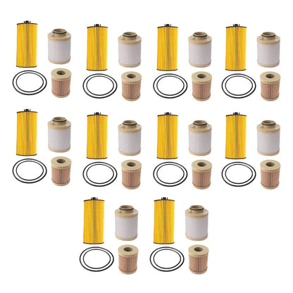 10x Oil & Fuel Filters for Ford 6.0L Diesel (2003-2007)