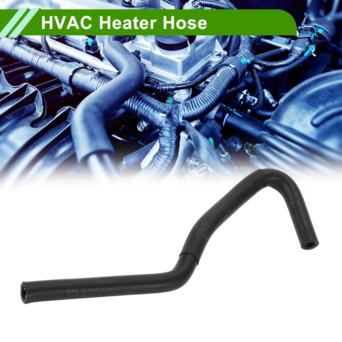 Heater Hose for Toyota Camry 2.4L (2002-2009) Rubber Black 1 x Piece