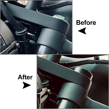 Black Upper Fork Stem Covers for Honda GB350 NC59 GB350S CB350 CB350S (2021+)