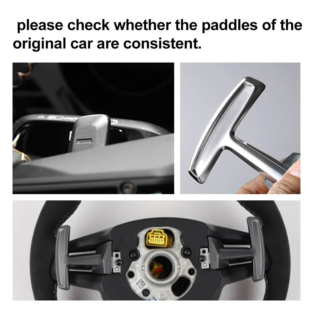 Steering Wheel Shifter Paddle Extensions for Porsche Macan, 911, Panamera