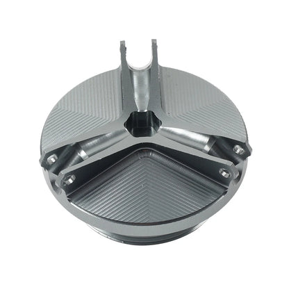 Grey Engine Oil Filler Cap Cover for Kawasaki Z750 ZX636 ZX-6R ZX10R ZX14R