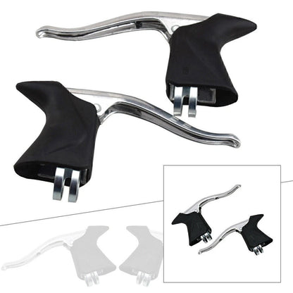Aluminum Alloy Brake Levers Set for Road/Fixed Gear Bicycle 22.2-23.8mm