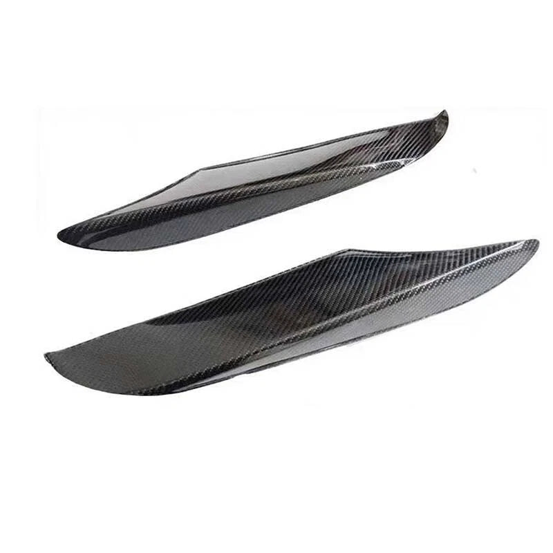 Dry Carbon Fiber Front Fog Lamp Pack Corner Splitter Cover For BMW M6 F06 12-21