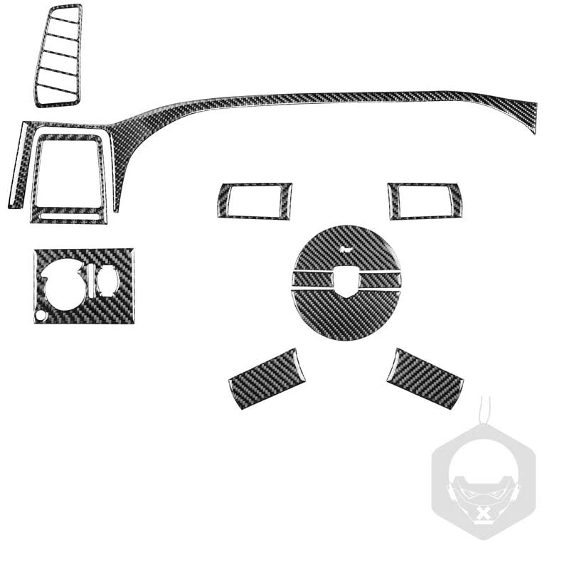 Carbon Fiber Interior Steering Wheel Cover Trim Fit for Challenger 2008-2014