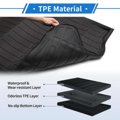 Cargo Liner Rear Trunk Mat for Toyota Prius (2016-2022) Long Stripe Pattern