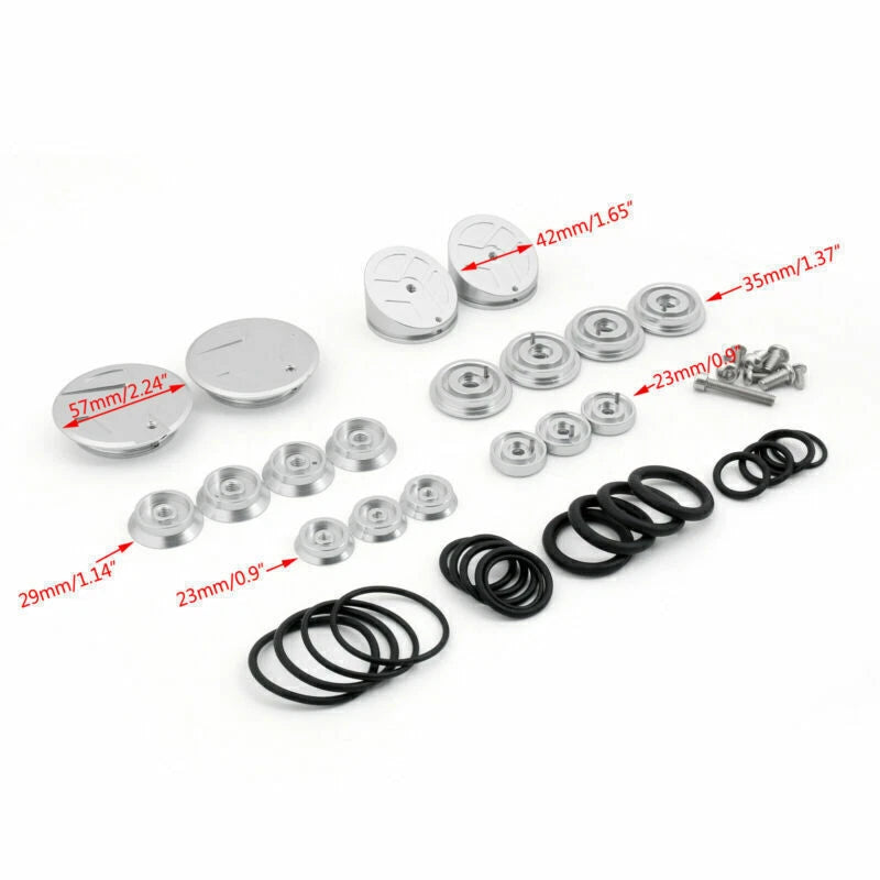18pcs Wheel Hub Cover Set for BMW R1200G LC ADV (2014-2019)