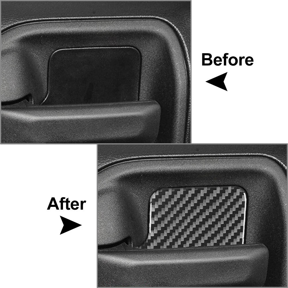 4 Pcs Door Handle Bowl Cover Trim for Jeep Wrangler (2011-2017)