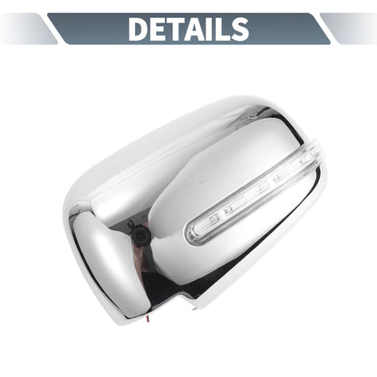 Chrome Plated Rearview Mirror Cover Overlay for Mitsubishi L200 (2006-2023)