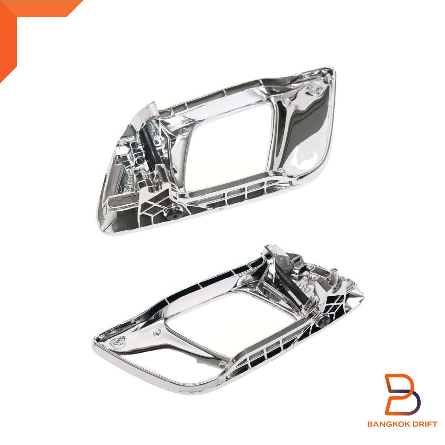 Chrome Inner Door Handle Lever Kit for Ford Ranger, Mazda BT-50 (2012-2021)