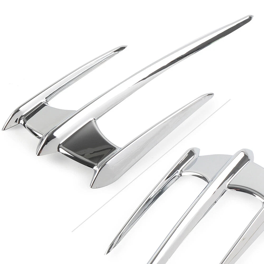 Chrome Fairing Trunk Lid Accents for Honda GL1800 (2001-2011)