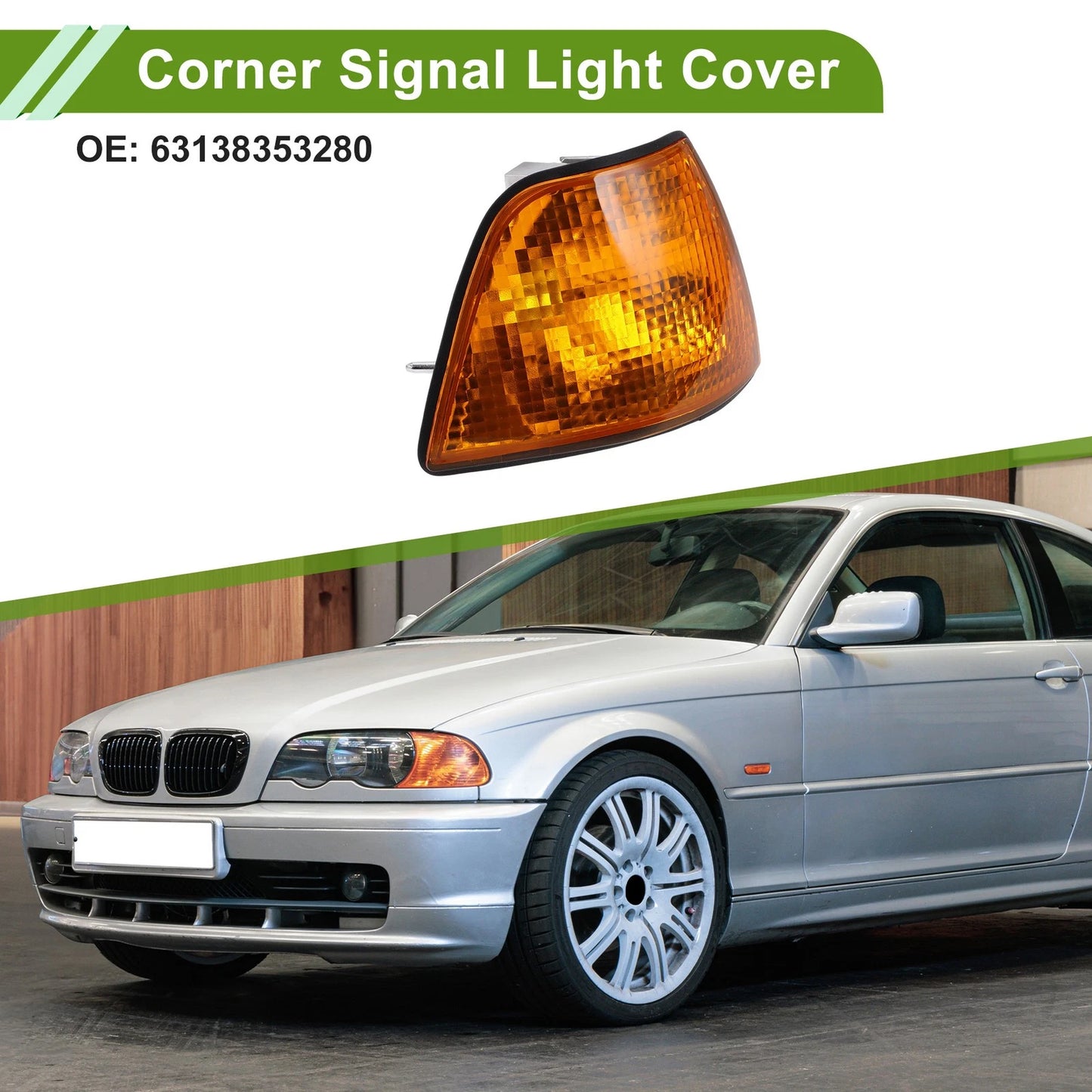 Right Corner Signal Light Cover for BMW 3 Series (1992-1998)