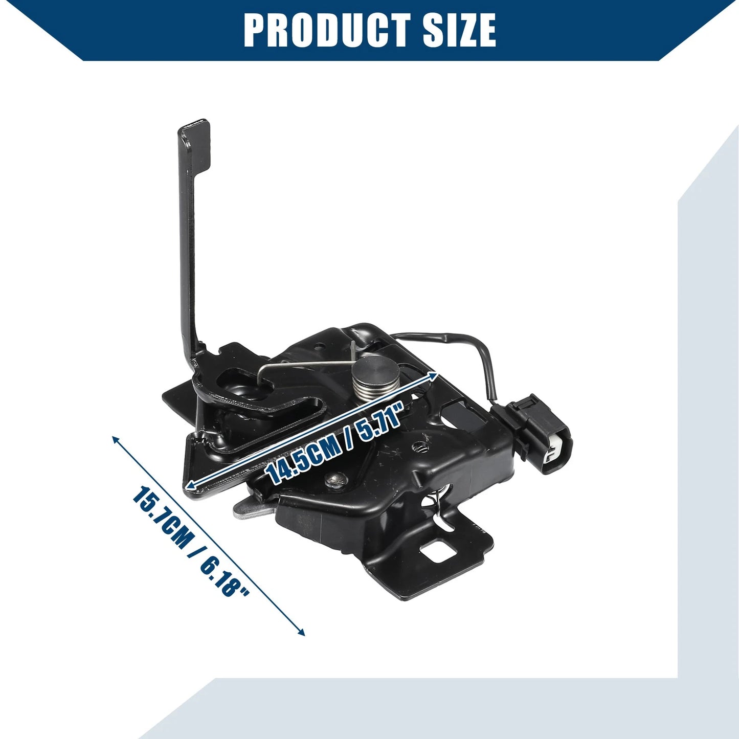 Car Hood Lock Latch for Ford F-150 2015-2020 - Metal Black (2015-2020)