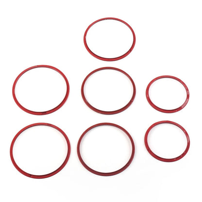 AC Air Vent Outlet Inner Ring Cover Trim  Red for Mercedes Benz C Class (2015-2021)