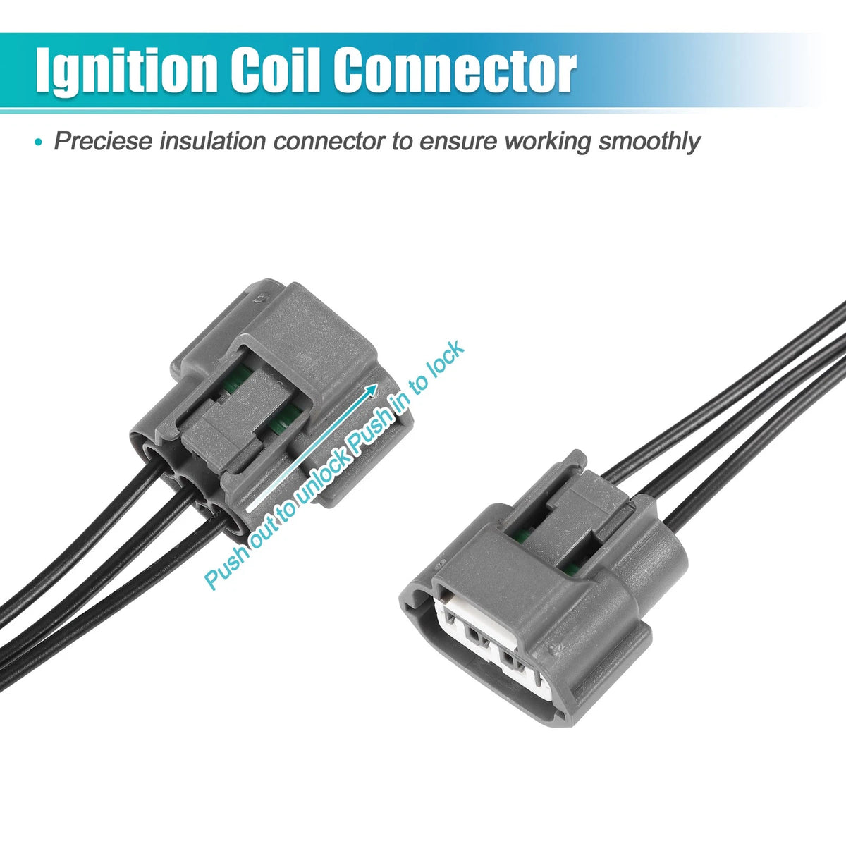 6pcs Ignition Coil Connector for Nissan Frontier (2005-2017) Nissan Titan
