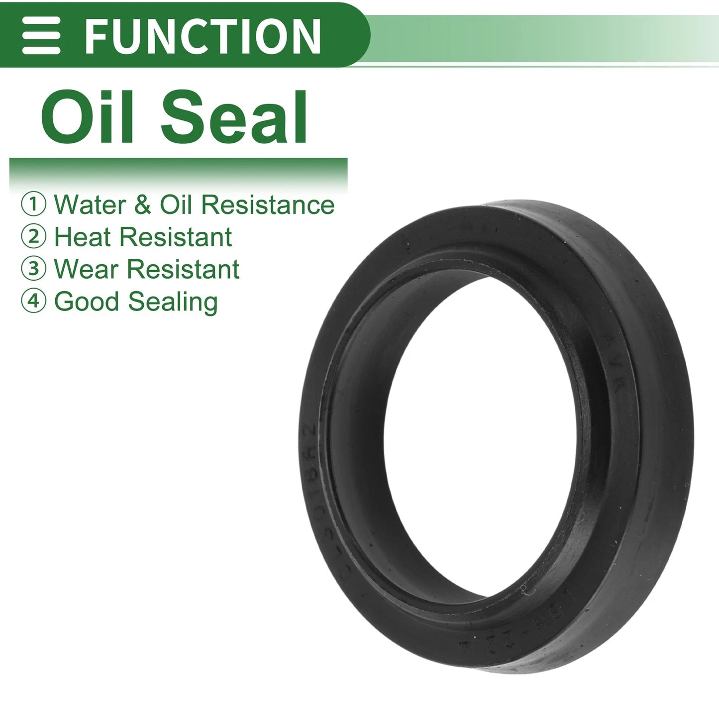 Oil Seal 22.4x30.4x4.5mm NBR Rubber Rotary Shaft Seal 5 Pcs