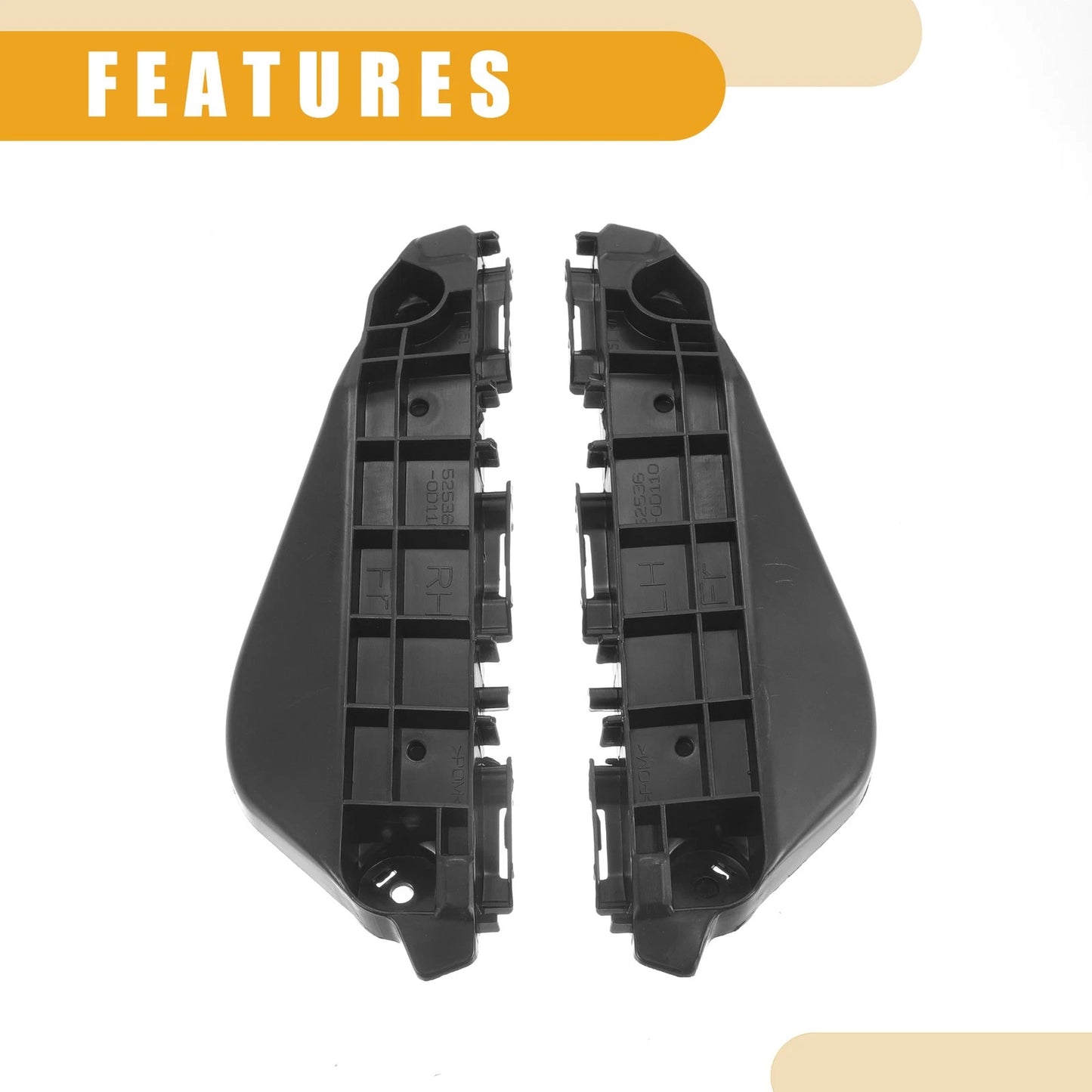 Front Bumper Support Bracket for Toyota Vios Belta Gen3 (2013-2016) 1 Pair