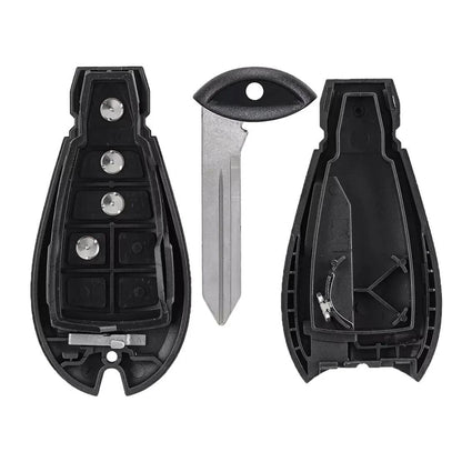 4 Button Remote Key Fob Case Shell for Dodge Ram 1500, 3500, Jeep Cherokee