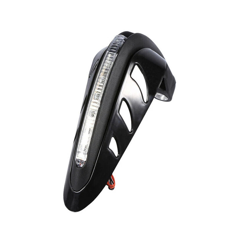Black Motorcycle Handguards with LED Lights for Universal ATV Enduro