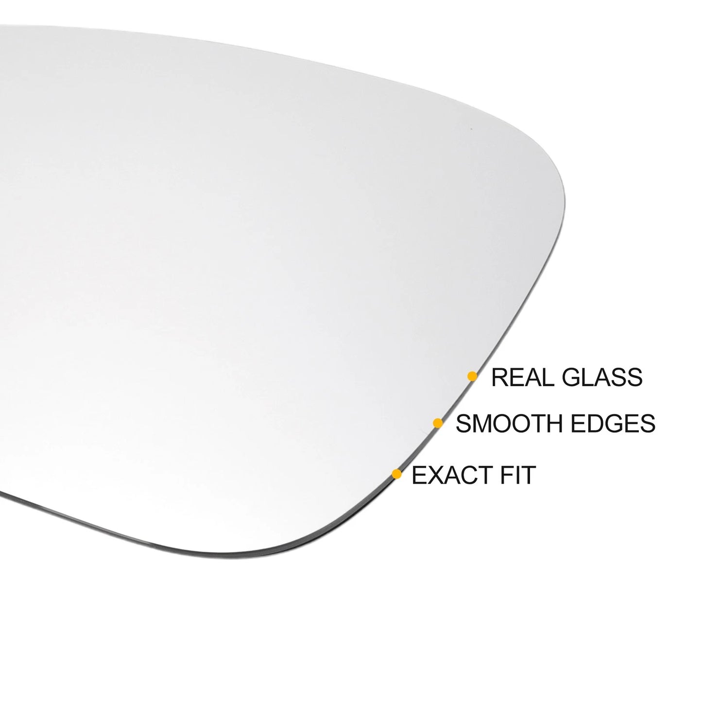 Left Side White Mirror Glass w/ Back Heated for Porsche Panamera (2016-2020)