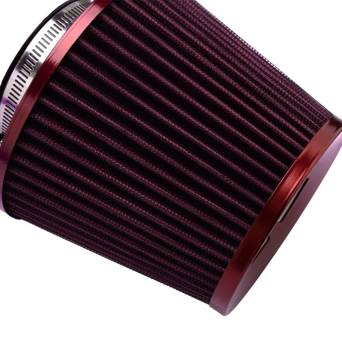 3" Universal Cold Air Filter Aluminum Induction Intake Pipe Hose for Car
