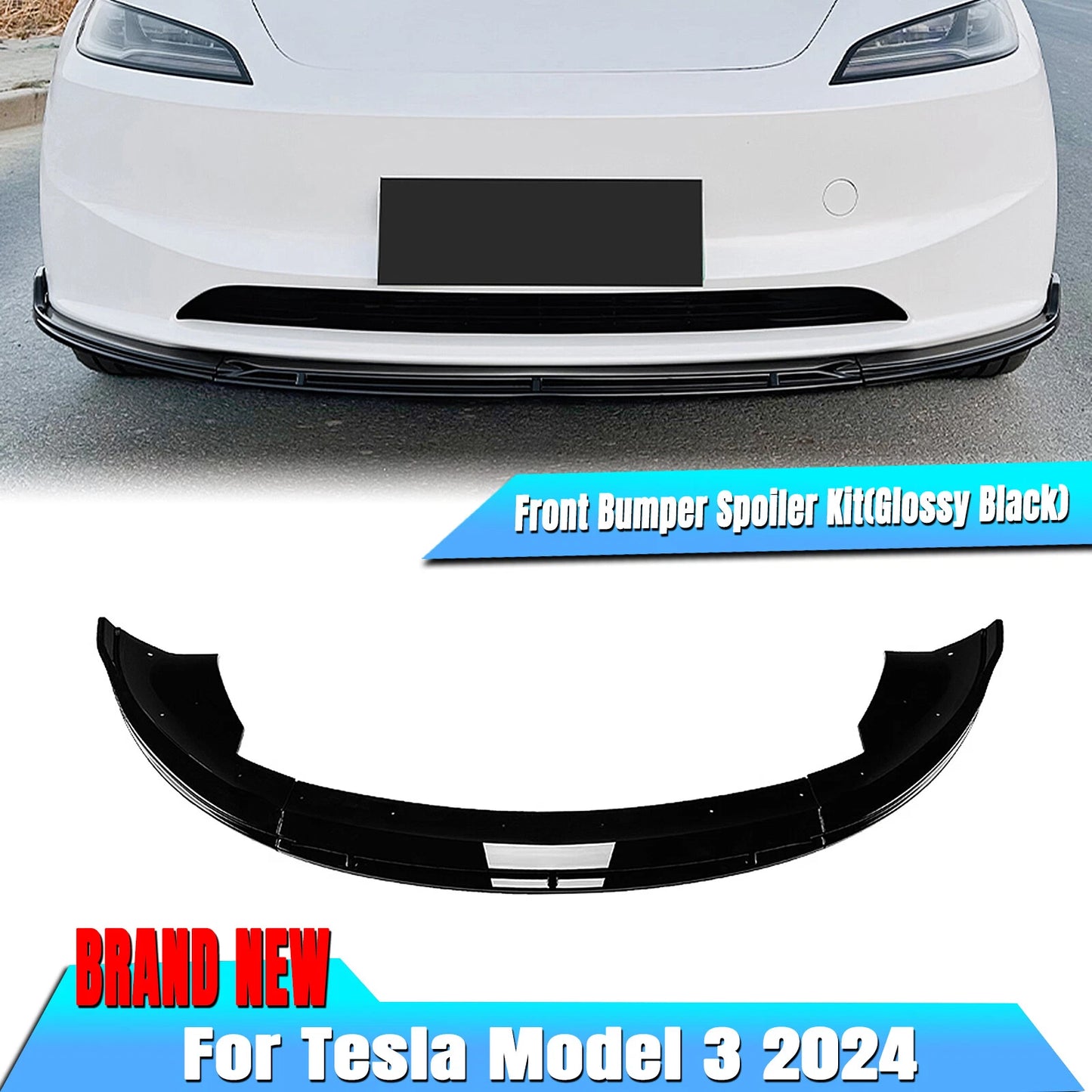 Bumper Spoiler Lip for Tesla Model 3 (2024 - )