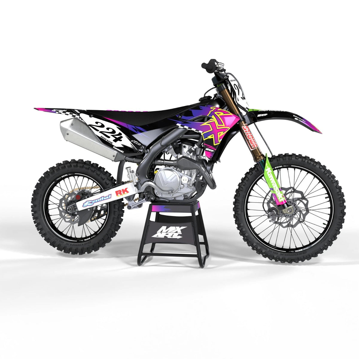 Kawasaki KX 250 Sticker Kit Decals Junction B Style (1999-2002)