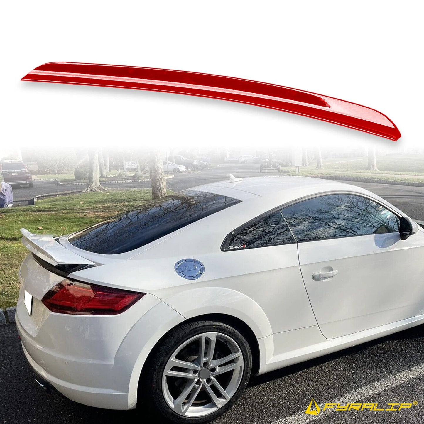 Boot Lip Spoiler for Audi TT 8S Coupe Red (2014-2023)