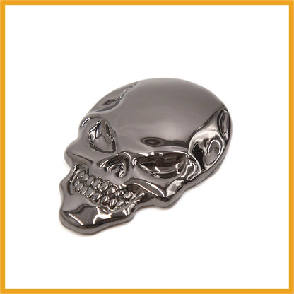 3D Skeleton Skull Emblem Badge Sticker for Motorcycle