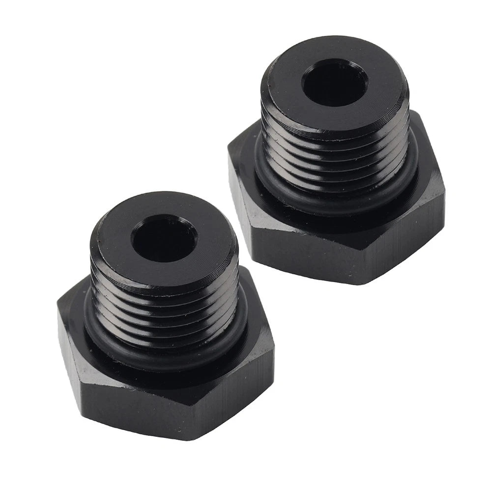 2 x Aluminum 6AN Block Off Cap ORB Plug Male Fitting Adapters for Universal