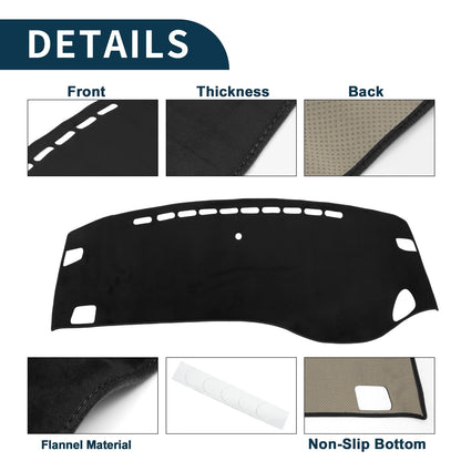 Dashboard Cover Mat for Honda Odyssey RC1 RC2 Sun Protector Black (2018-2023)