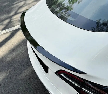 Glossy Black Rear Trunk Spoiler Wing Lip for Tesla Model 3 Sedan (2017-2023)