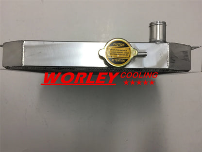 Aluminum Radiator & Shroud for Capri MK1/MK2/MK3 Kent 1.3/1.6/2.0, Escort 1.6 (1970-1986)