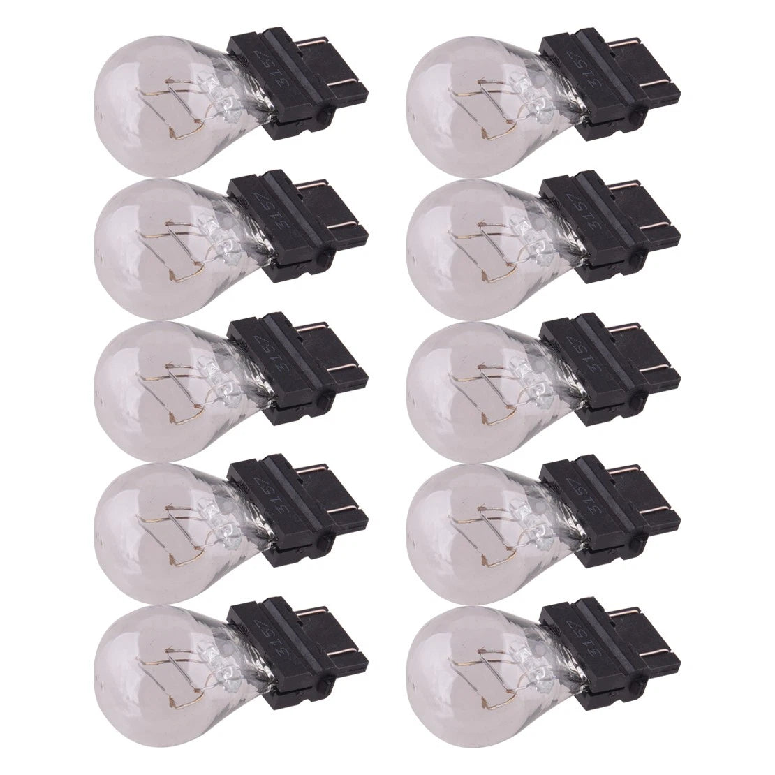 10 x 3157 Clear Tail Signal Brake Light Bulbs for Car