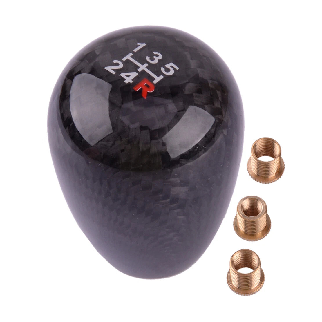 Carbon Fiber 5 Speed Gear Shift Knob for Universal Manual MT