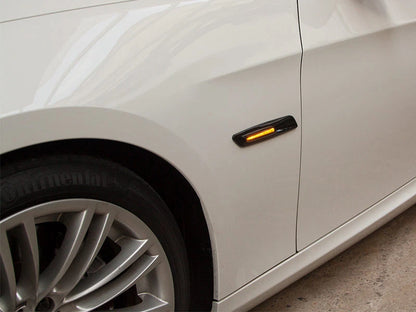 Smoke Amber LED Side Marker Lights for BMW E81 E90 E60 (2007-2013)