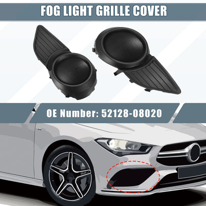 Left Right Fog Light Grille Covers for Toyota Sienna (2011-2020)