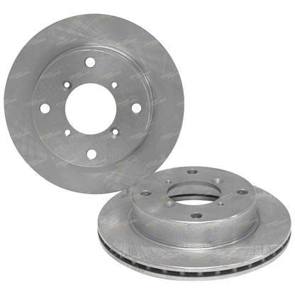 Front Brake Rotor + Disc Pads Set for Suzuki Alto SH410 (1995 - 1999)